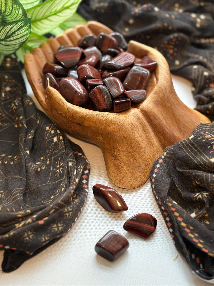 Tumbled Red Tiger's Eye for Motivation & Grounded Power