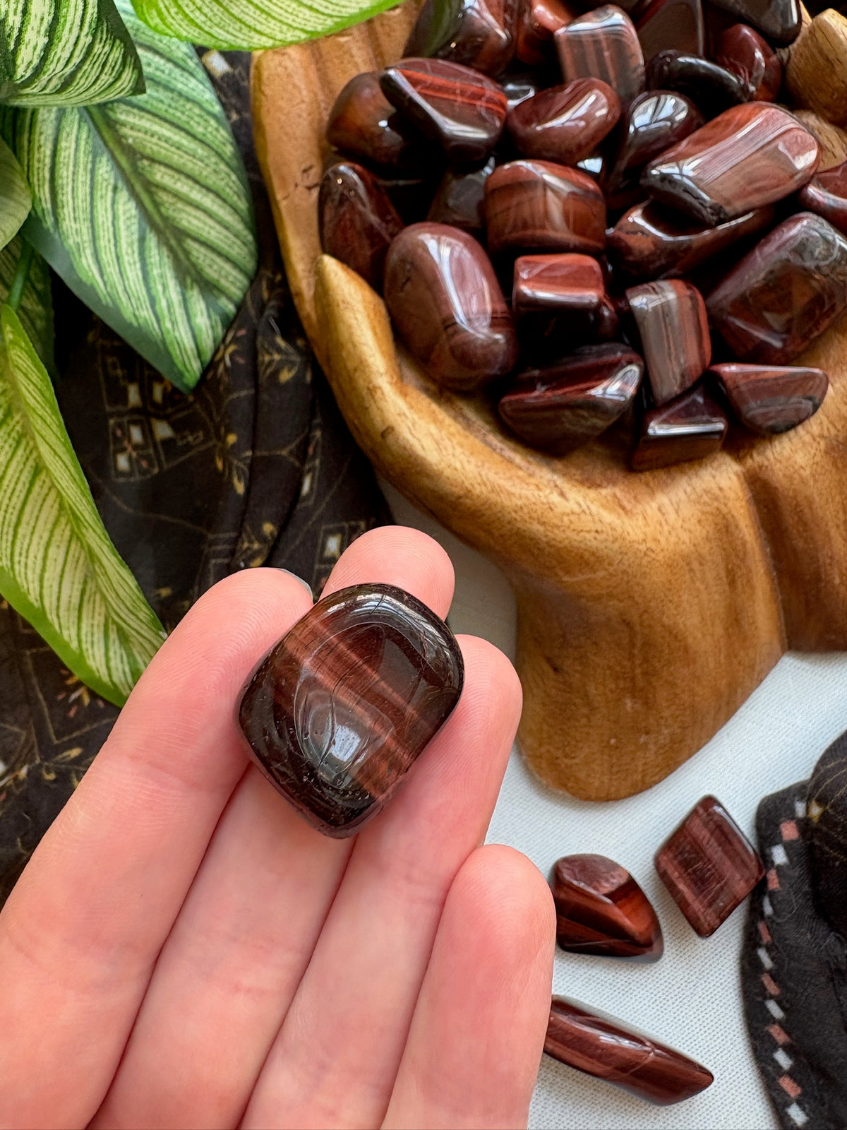 Tumbled Red Tiger's Eye for Motivation & Grounded Power