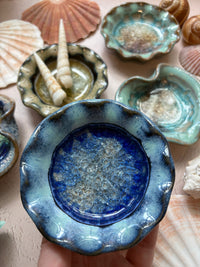 Tranquil Tides Glass Trinket Dish