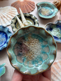 Tranquil Tides Glass Trinket Dish