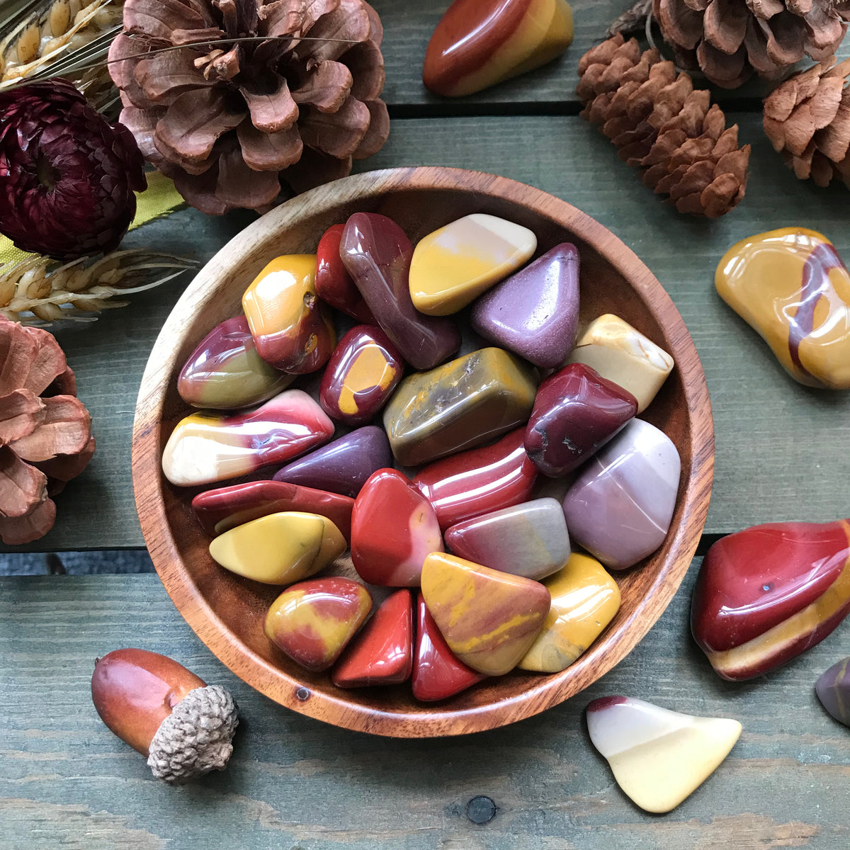 Tumbled Mookaite Jasper for Grounded Creativity