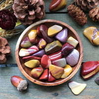 Tumbled Mookaite Jasper for Grounded Creativity