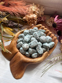 Tumbled Kiwi Jasper for Peace & Clear Communication