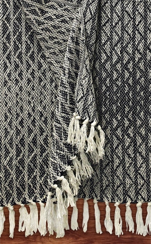 Cozy Woven Cotton Throw Blanket - Assorted Designs