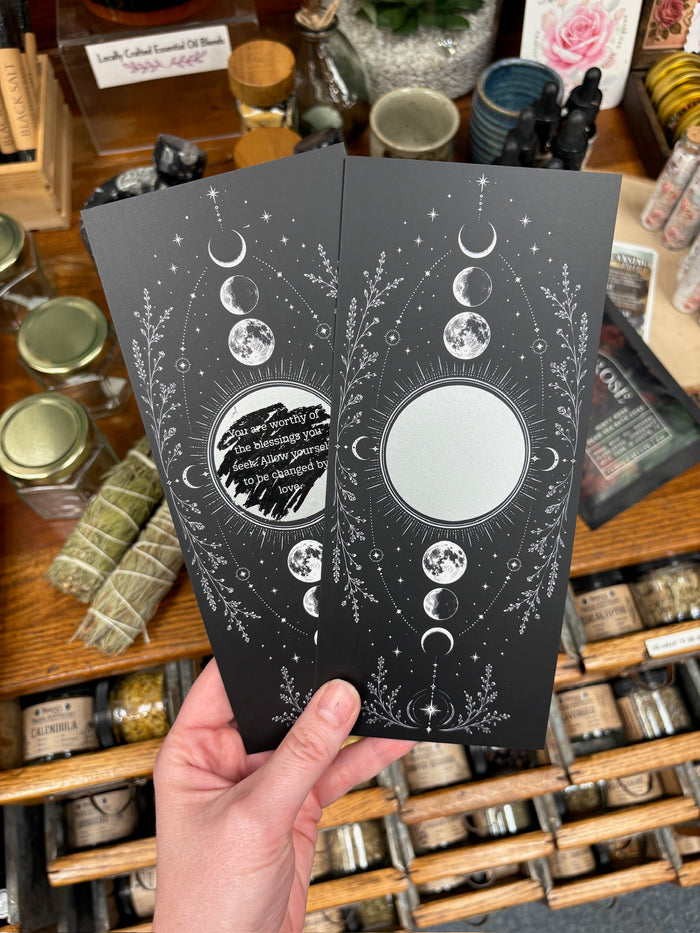 Moon Phase Scratch-off Fortune Card