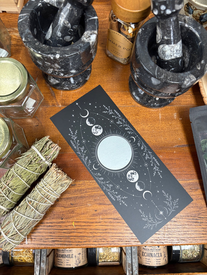Moon Phase Scratch-off Fortune Card