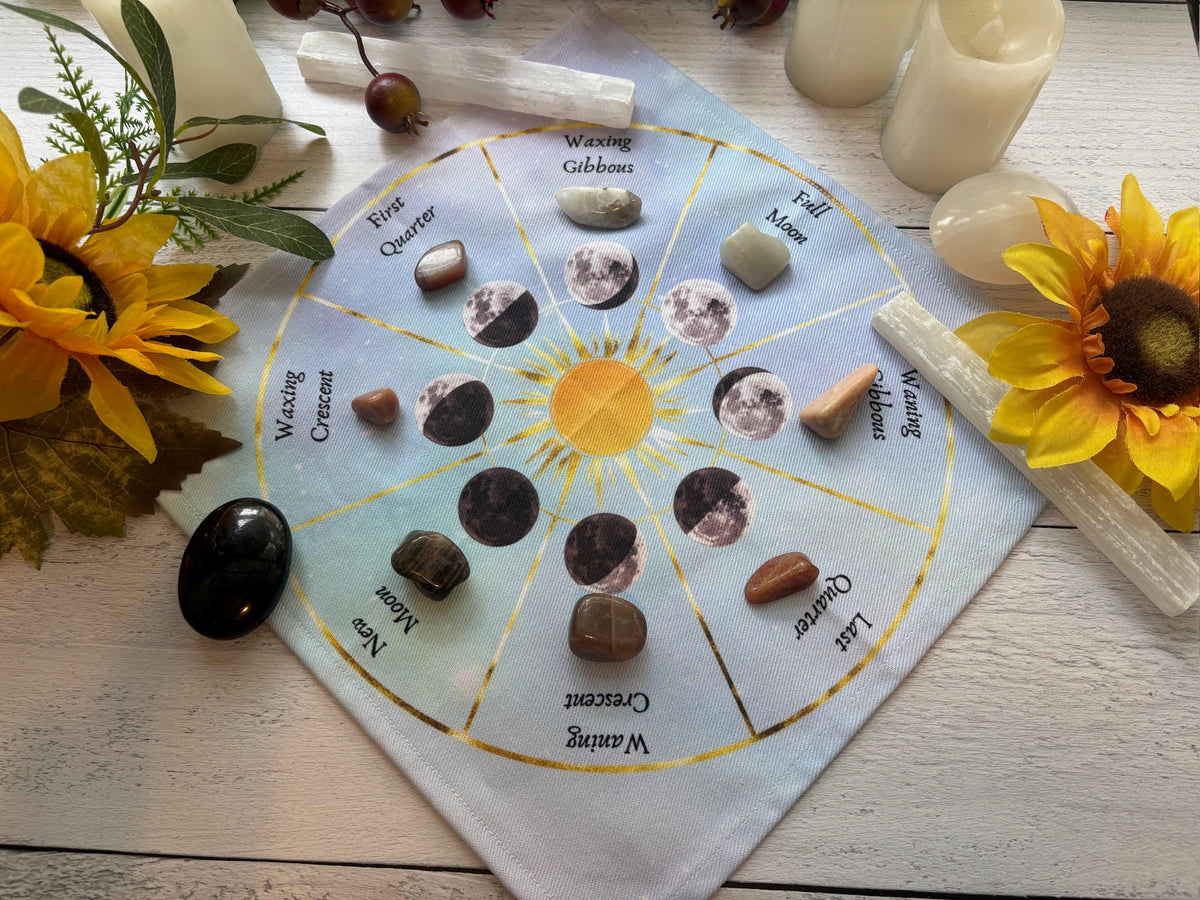 Moon Phases Altar Cloth