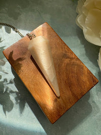 Moonstone Crystal Pendulum for Lunar Wisdom