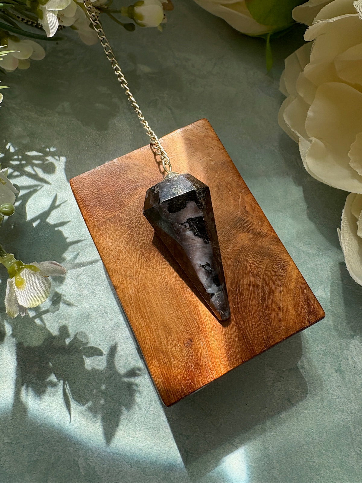 Mystic Merlinite Crystal Pendulum for Psychic Connection