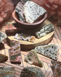 Ocean Jasper Slices for Earth-Sea Wisdom