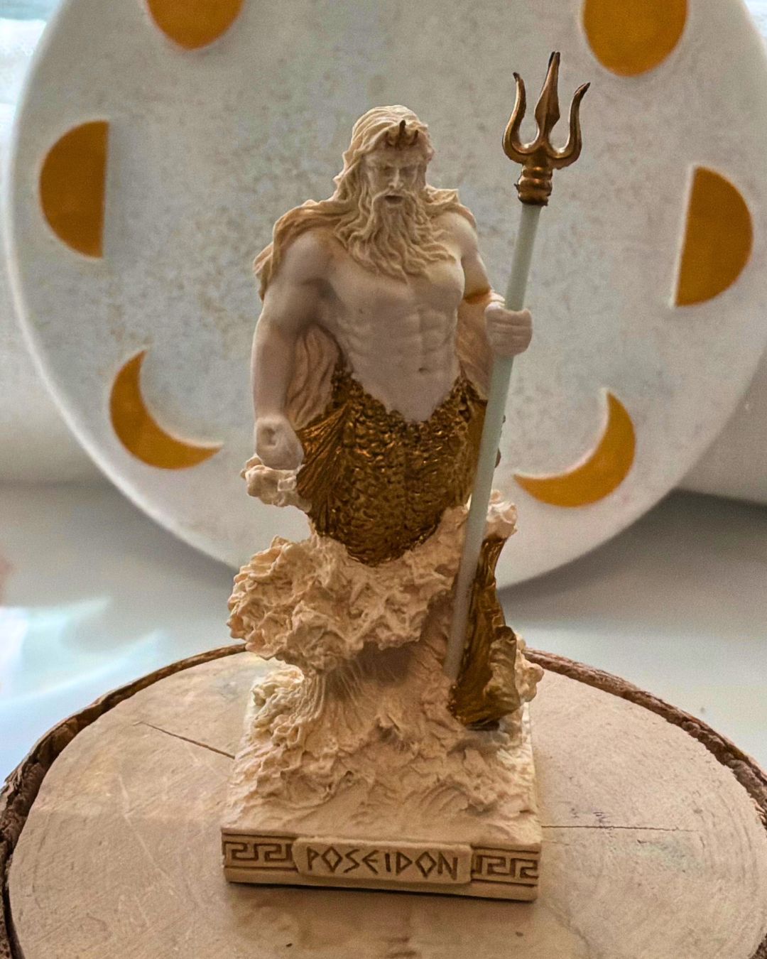 Greek Pantheon Mini Deity Figurines (White & Gold)