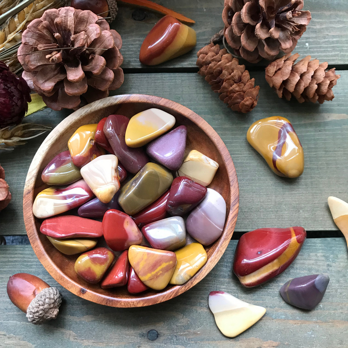 Tumbled Mookaite Jasper for Grounded Creativity