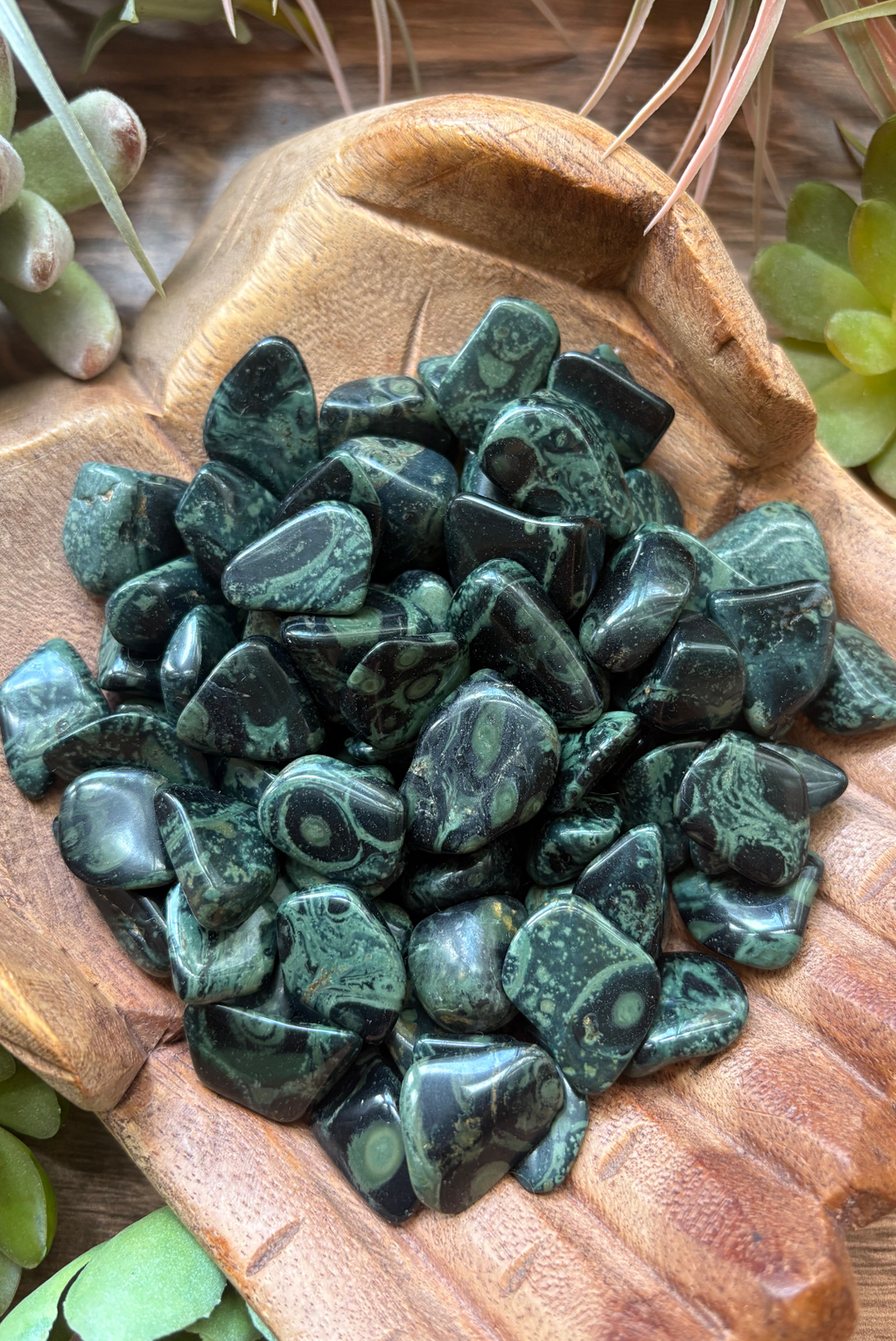 Kambaba Jasper Tumbled Stones for Nature & Fairy Connection