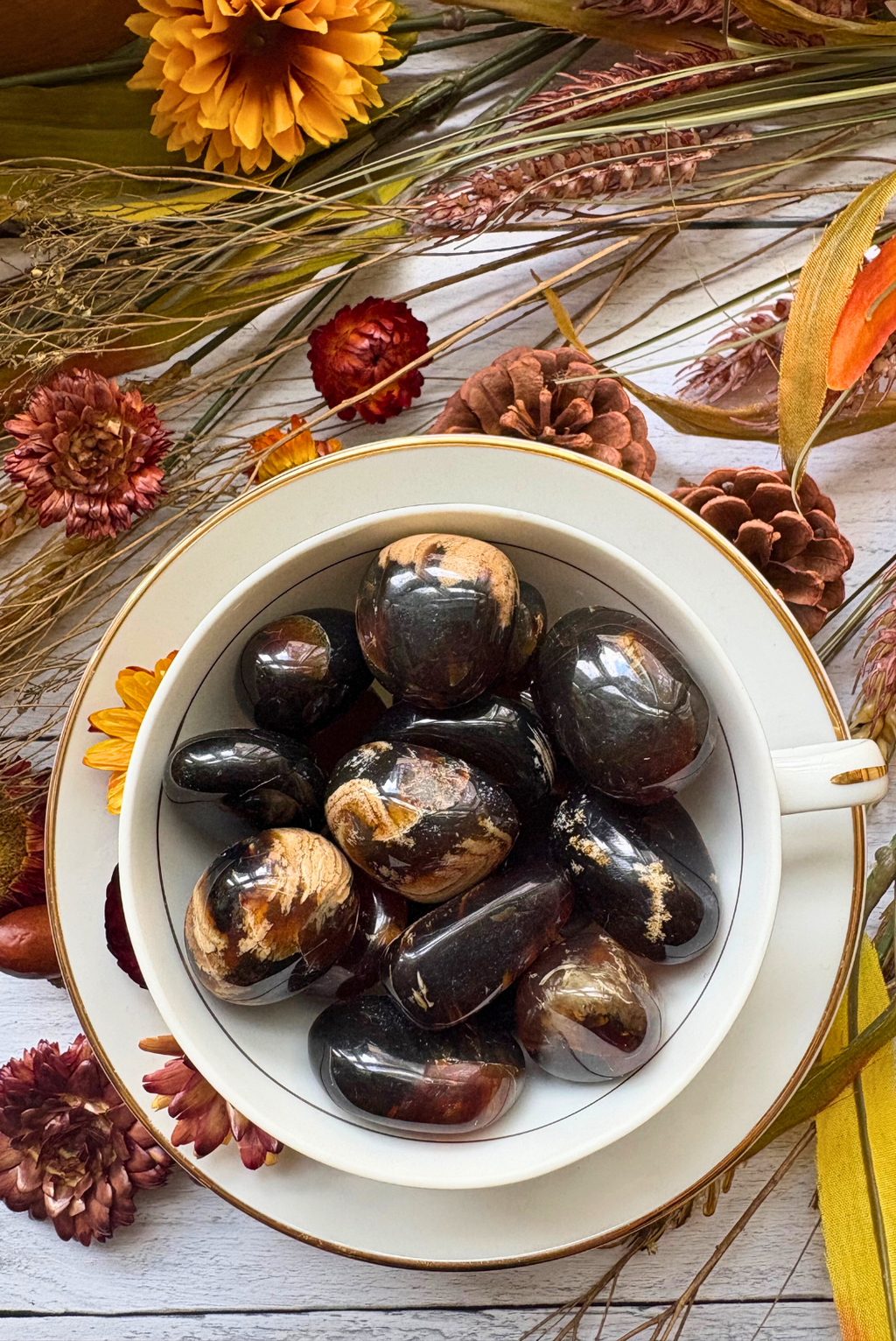 Tumbled Blue Amber for Inner Light and Magic