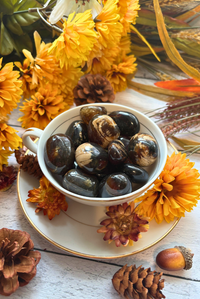 Tumbled Blue Amber for Inner Light and Magic