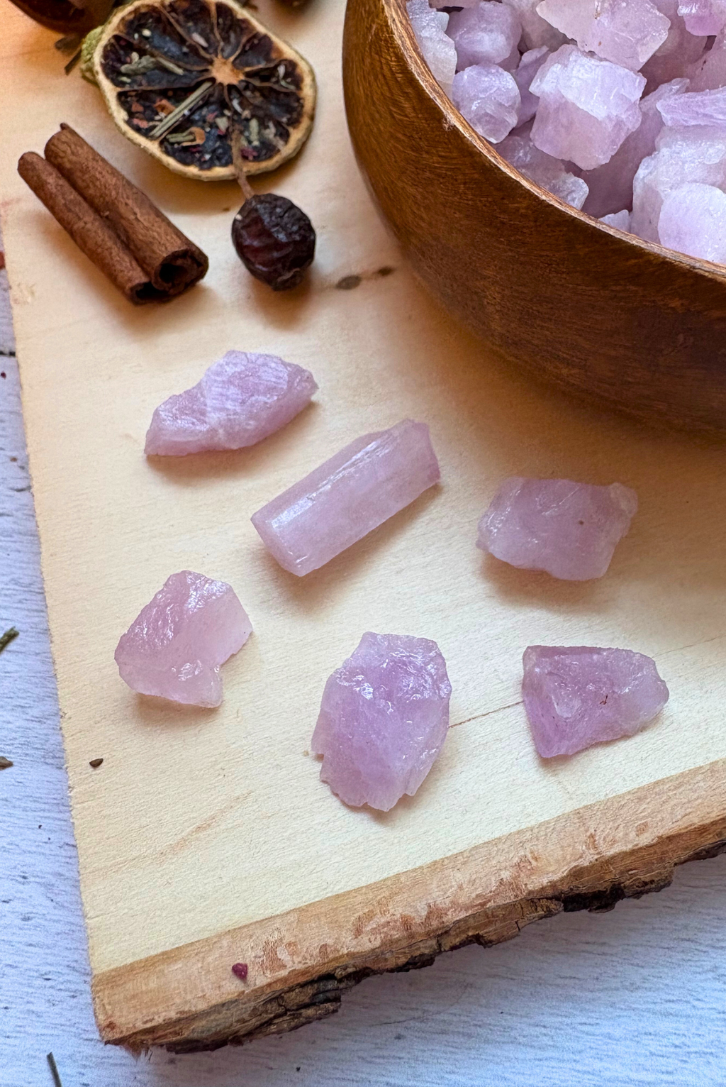 Rough Kunzite for Bliss & Faith
