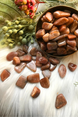 Tumbled Golden Feldspar for Celestial Connection