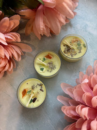 Protection & Energy Cleansing Spell Candle with Green Aventurine, Sage & Citrus
