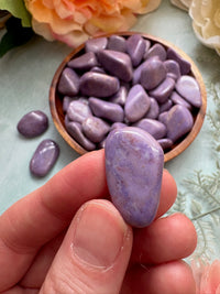 Tumbled Purple Jade for Intuition & Emotional Balance