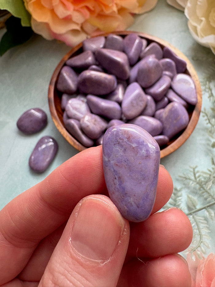 Tumbled Purple Jade for Intuition & Emotional Balance