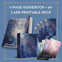 [DIGITAL DOWNLOAD] Sacred Geometry Affirmations Oracle Cards