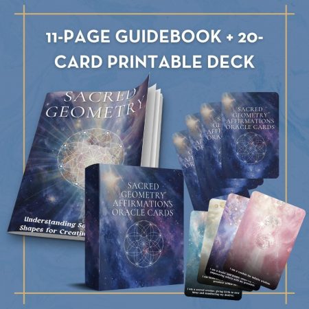 [DIGITAL DOWNLOAD] Sacred Geometry Affirmations Oracle Cards