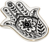Floral Hamsa Gilt Ceramic Dish