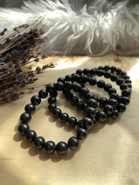 Shungite Beaded Gemstone Bracelet