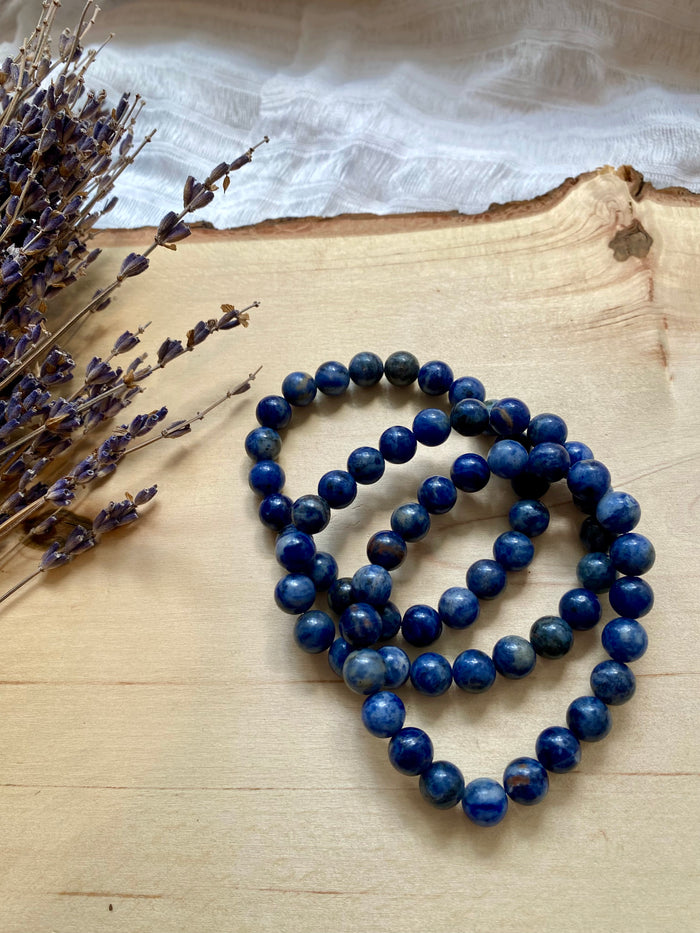 Sodalite Beaded Gemstone Bracelet