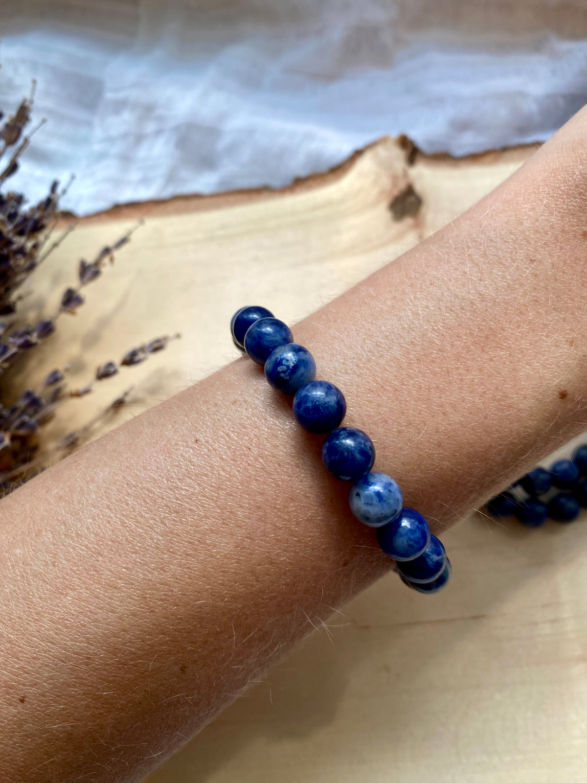 Sodalite Beaded Gemstone Bracelet