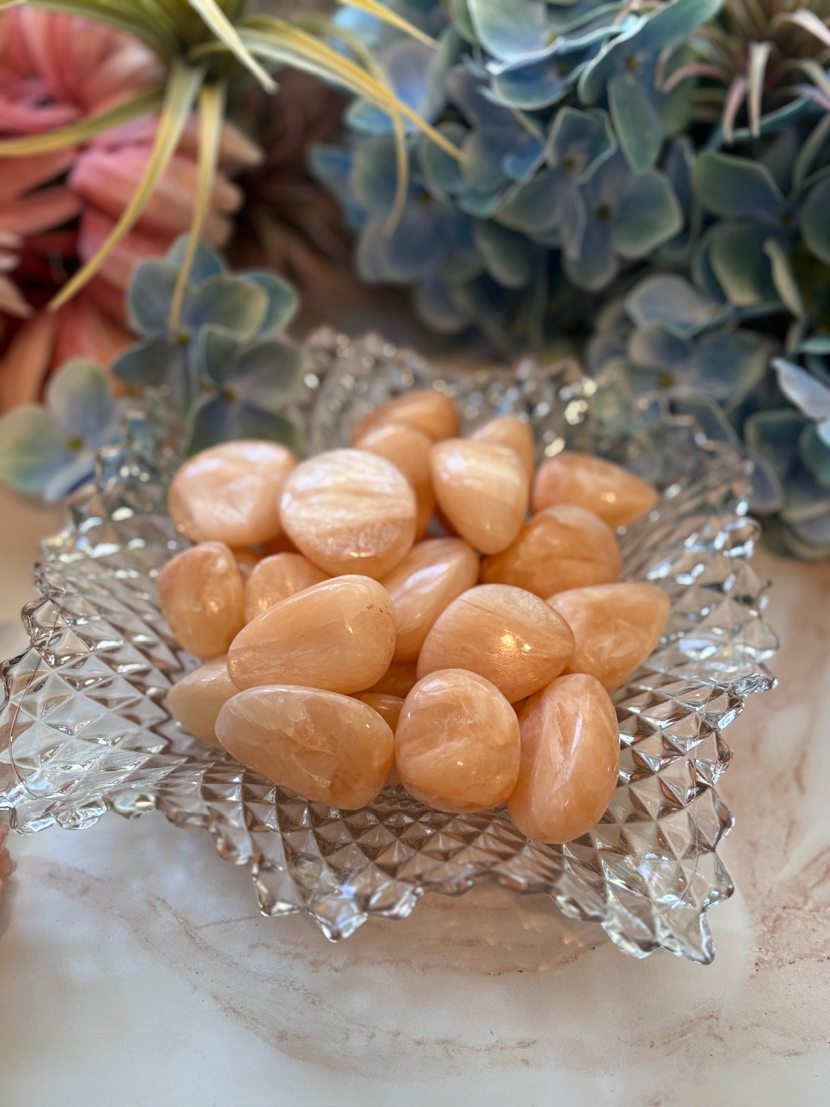 Tumbled Peach Stilbite for Gentle Healing & Emotional Peace