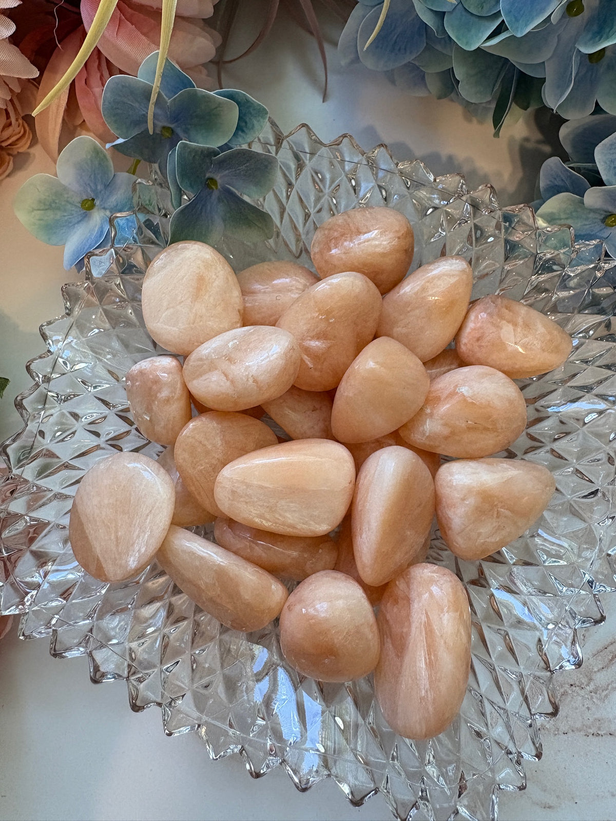 Tumbled Peach Stilbite for Gentle Healing & Emotional Peace