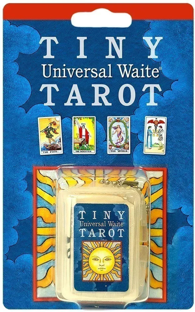 Tiny Universal Waite Tarot Keychain by Pamela Colman Smith and Mary Hanson-Roberts