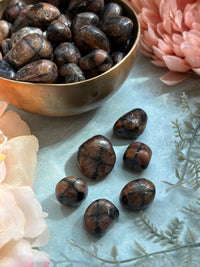 Tumbled Cross Stone for Protection & Balance