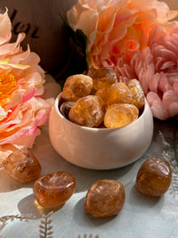 Tumbled Honey Calcite for Warmth & Inner Glow