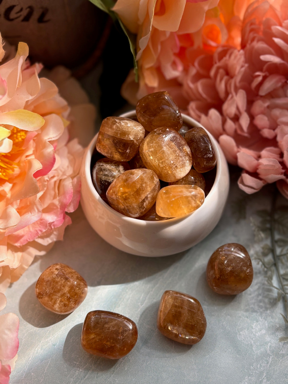 Tumbled Honey Calcite for Warmth & Inner Glow