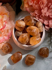 Tumbled Honey Calcite for Warmth & Inner Glow