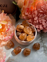 Tumbled Honey Calcite for Warmth & Inner Glow