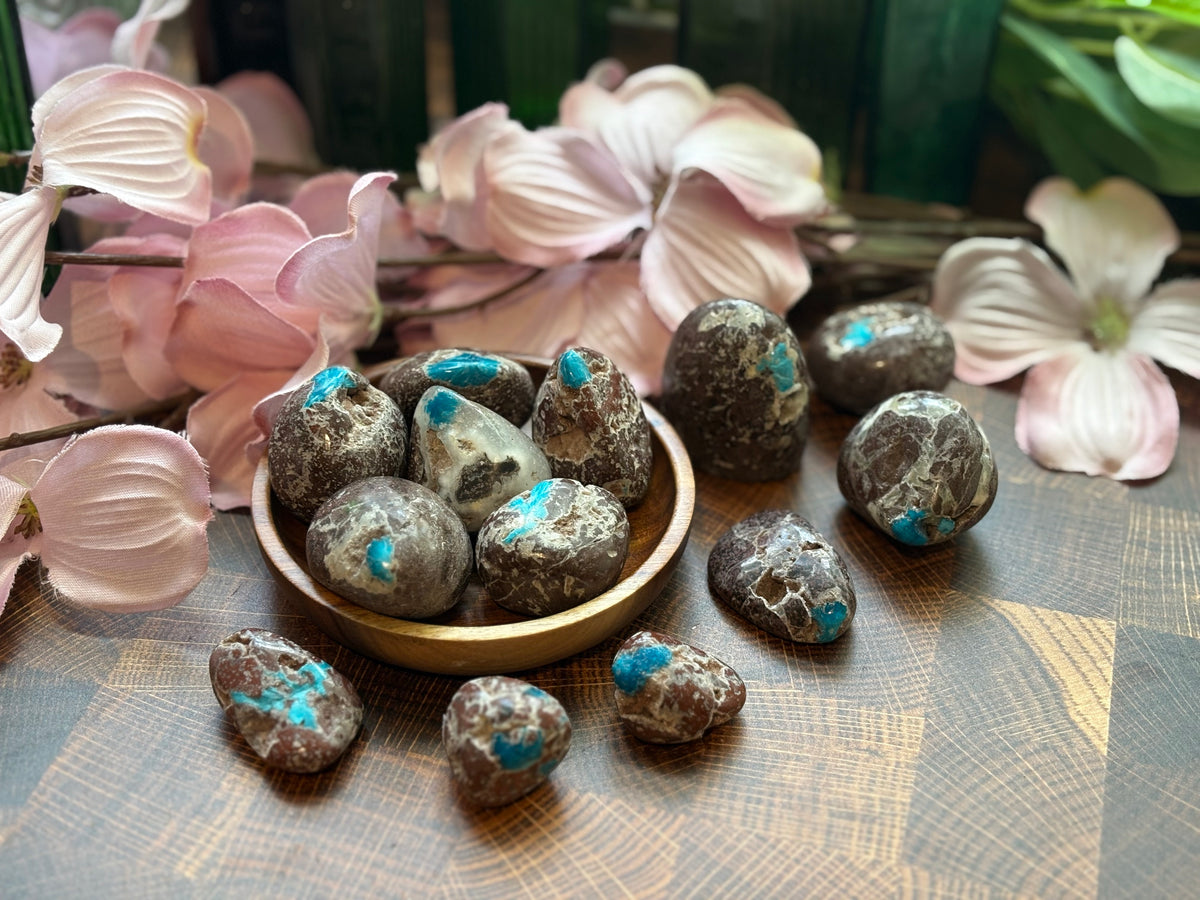 Tumbled Cavansite for Spiritual Direction