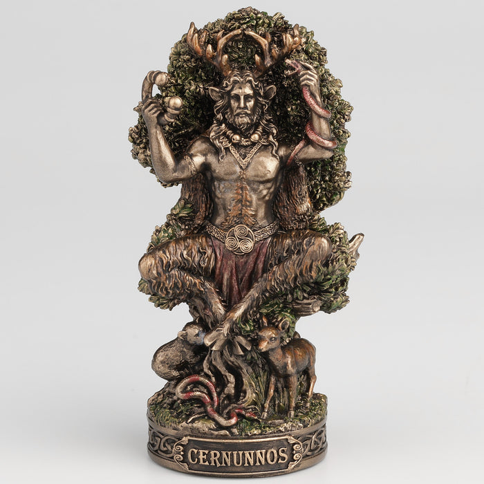 Cernunnos God of Nature & Animals Cold Cast Bronze Statue