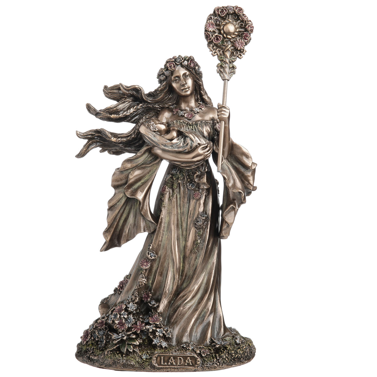 Lada Goddess of Love & Summer Abundance Cold Cast Resin Statue