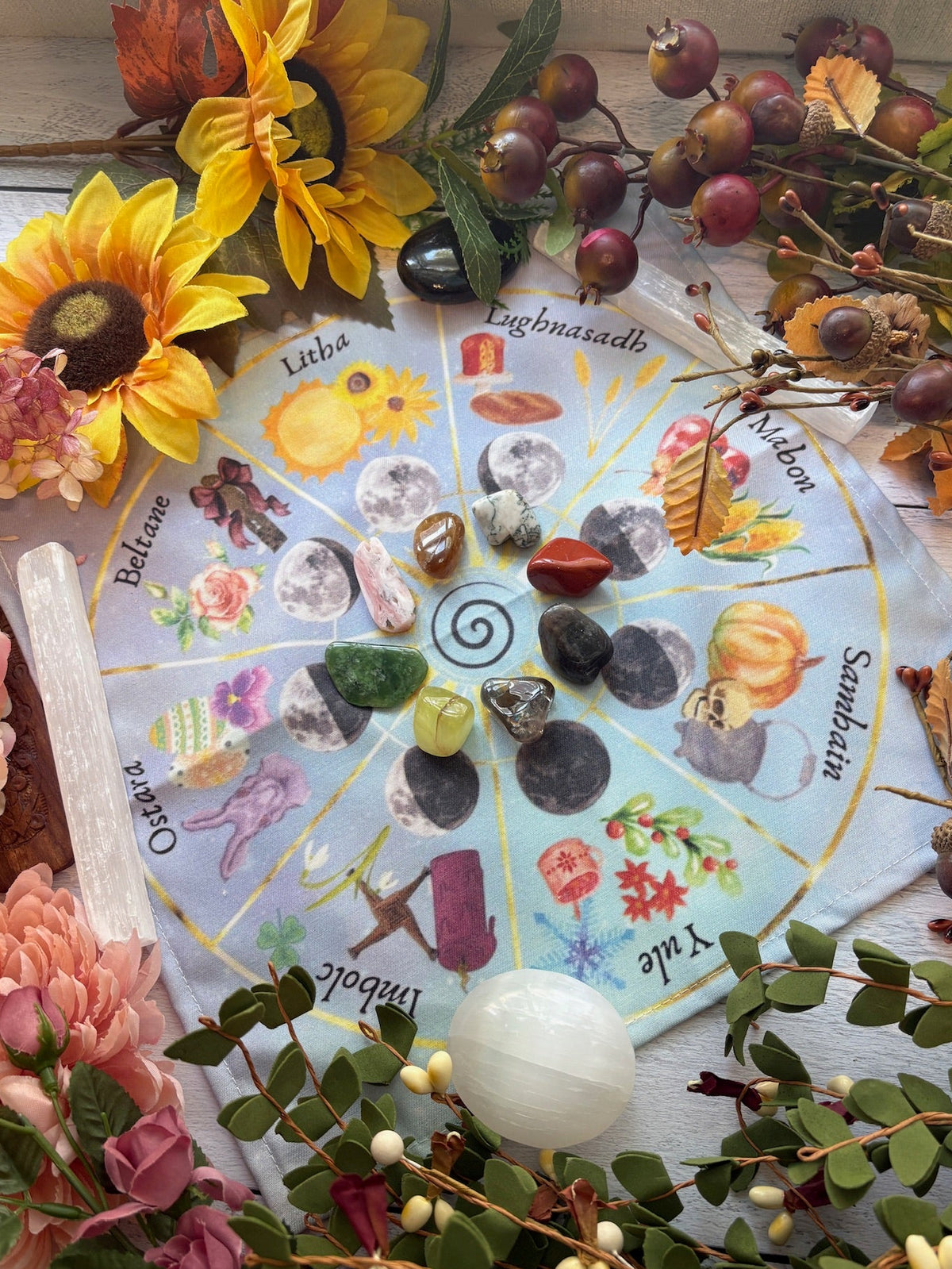 Wheel of the Year Altar Cloth