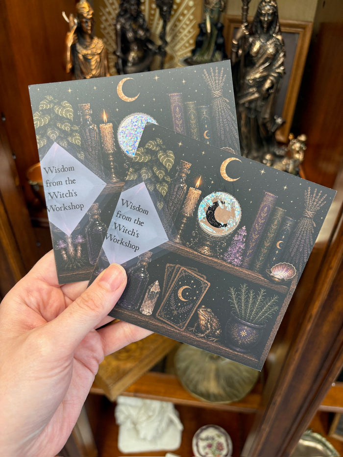 Witch's Workshop Scratch-off Fortune Card