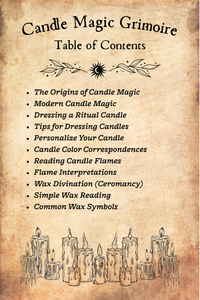 Candle Magic Mini Grimoire | Mimosa Witch's Reference Library