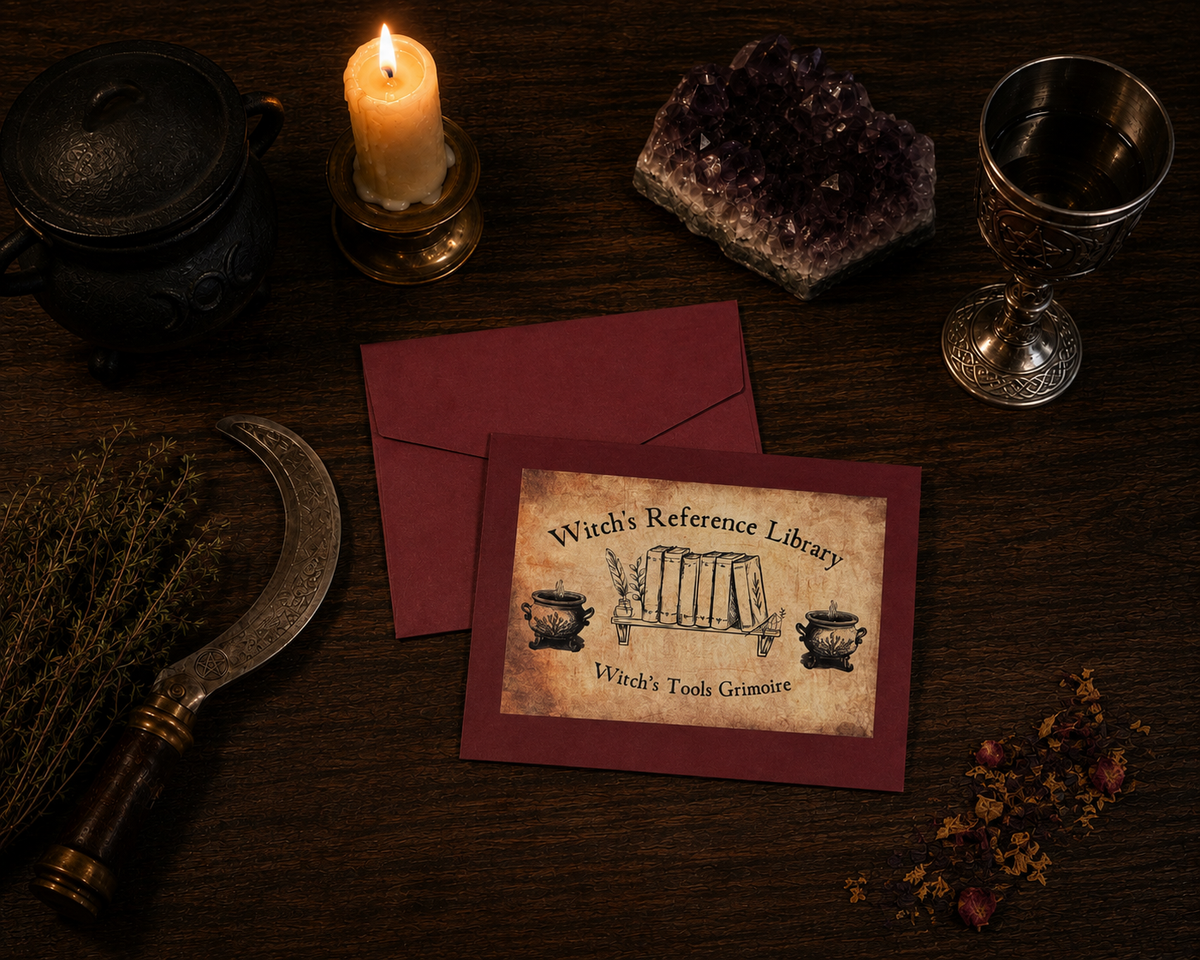 Witch's Tools Mini Grimoire | Mimosa Witch's Reference Library