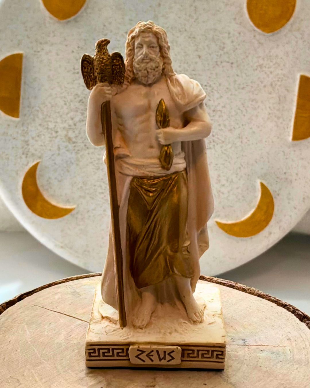 Greek Pantheon Mini Deity Figurines (White & Gold)