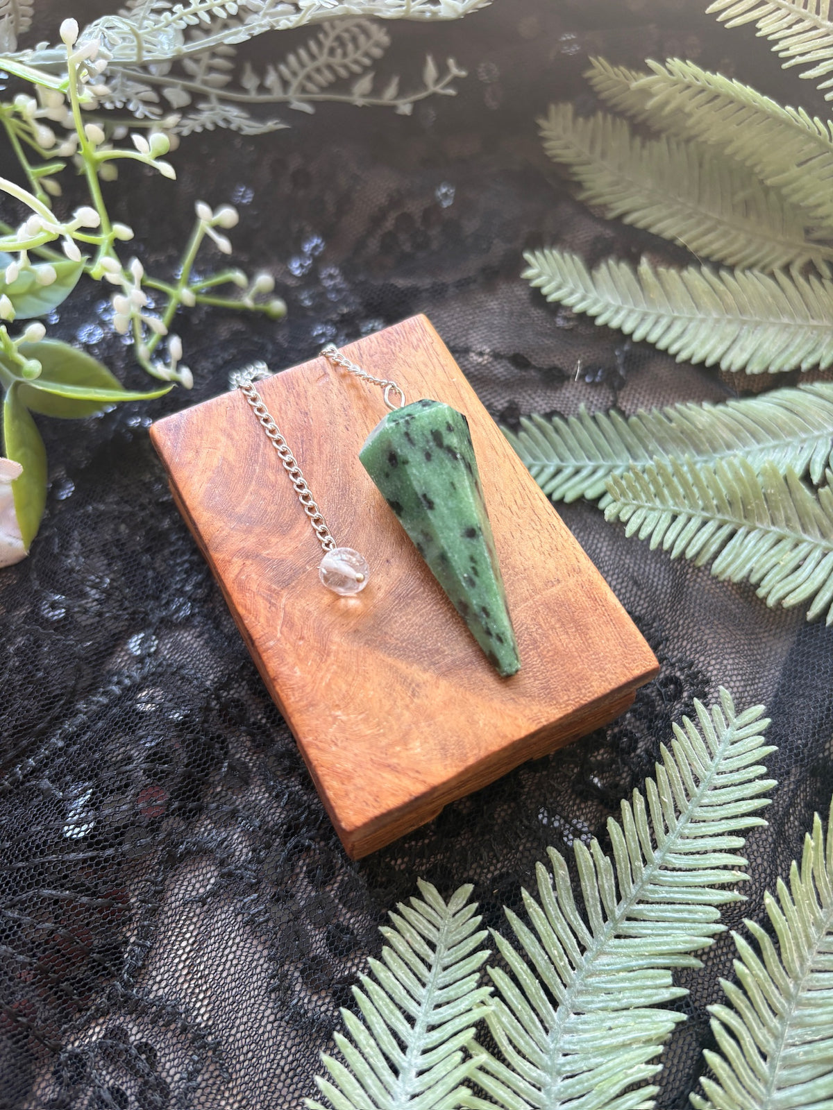Zoisite Crystal Pendulum for Personal Growth
