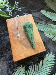 Zoisite Crystal Pendulum for Personal Growth