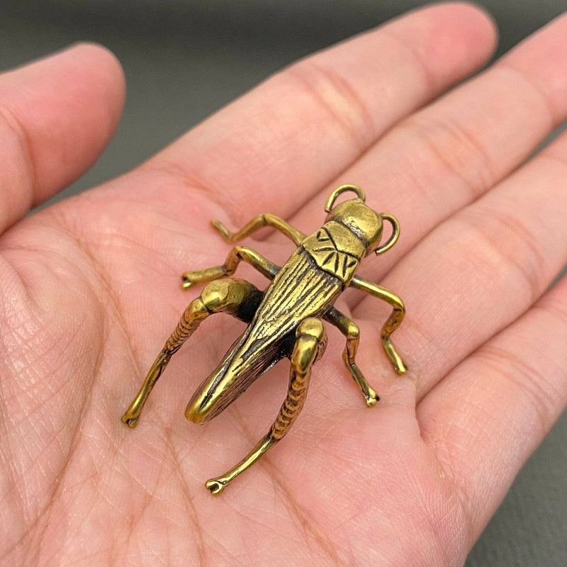 Brass Grasshopper Decoration