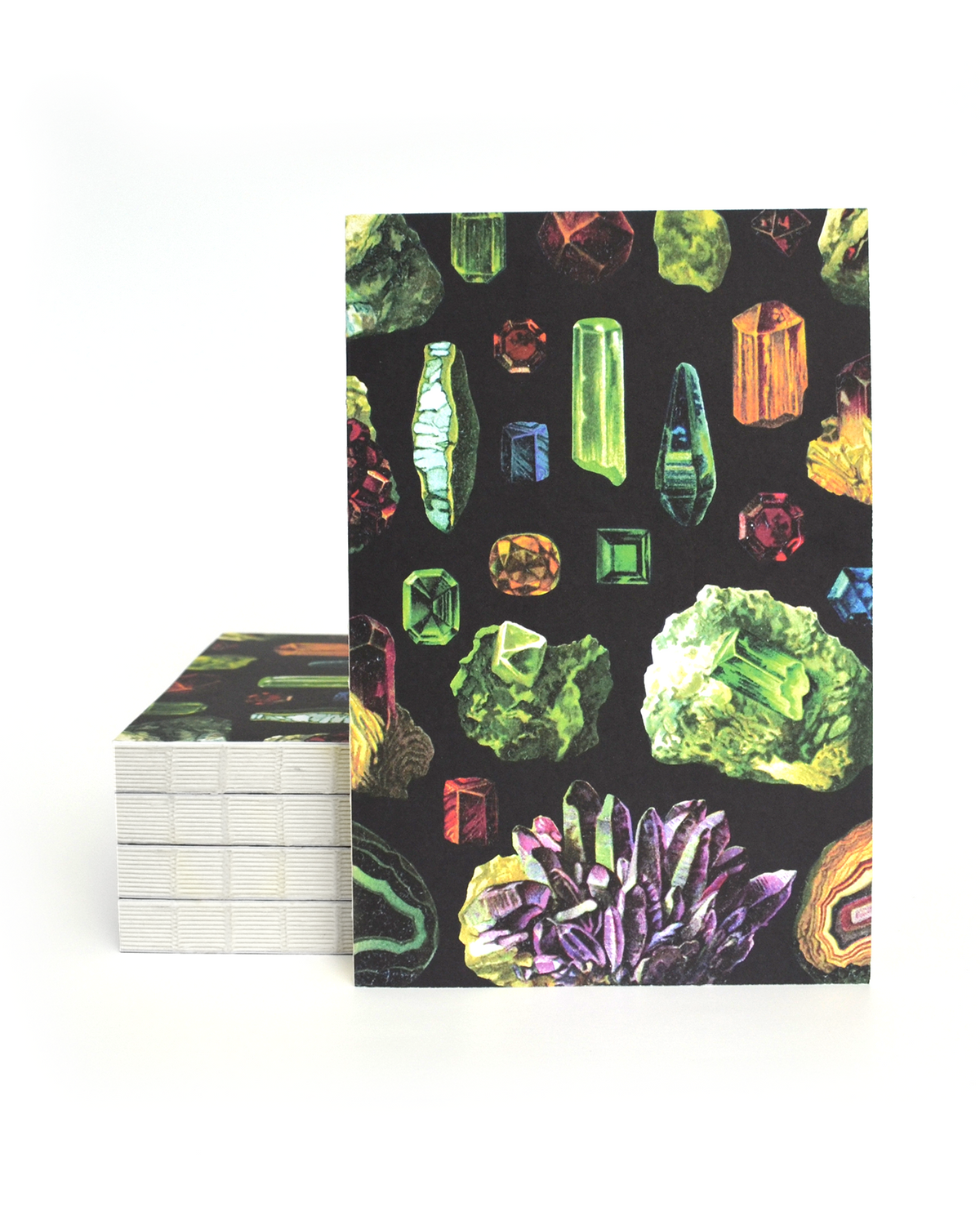 Vintage Illustrated Crystals & Minerals Notebook